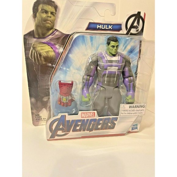 HASBRO MARVEL AVENGERS ENDGAME HULK 6'' ACTION FIGURE WITH INFINITY GAUNTLET - Picture 4 of 4